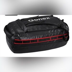 Gonex 60L Outdoor Duffel Black and Red Bag